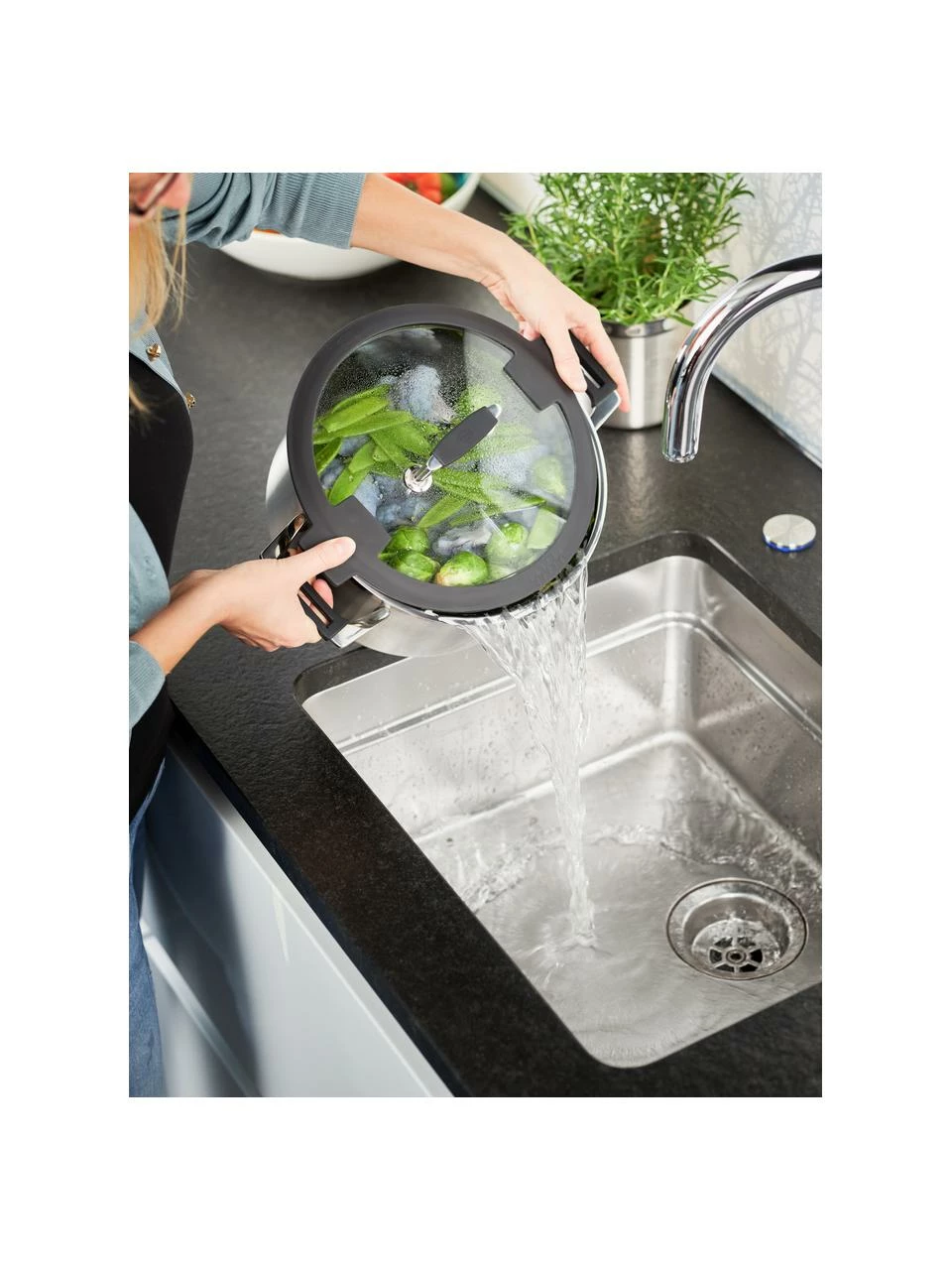 Set de casseroles acier inoxydable Silence par, 4 élém., Lot de différentes tailles 8 Set de casseroles acier inoxydable Silence par, 4 élém., Lot de différentes tailles – Image 6