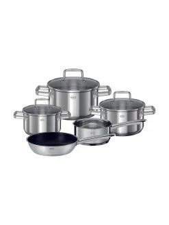 Set de casseroles acier inoxydable Silence par, 5 élém., Lot de différentes tailles