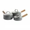Set de casseroles grises avec revêtement antiadhésif Mayflower Pro, 3 élém., Lot de différentes tailles -Cuisine Soldes 2022 Set de casseroles grises avec revetement antiadhesif Mayflower Pro 3 elem