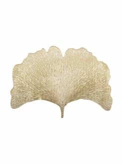 Set de table doré Ginko, 2 pièces, larg. 30 x long. 44 cm
