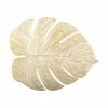 Set de table doré Leaf, 2 pièces, larg. 33 x long. 40 cm -Cuisine Soldes 2022 Set de table dore Leaf 2 pieces