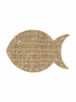 Cote Table Set de table jonc de mer Fish, larg. 30 x long. 45 cm
