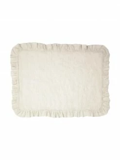 Set de table pur lin beige Juniana, 2 pièces, larg. 50 x long. 35 cm