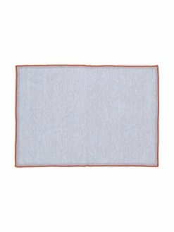 Set de table pur lin bleu ciel Daneli, 2 pièces, larg. 35 x long. 50 cm