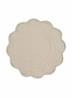 Cote Table Set de table rond beige Boutis, 2 pièces, Ø 43 cm