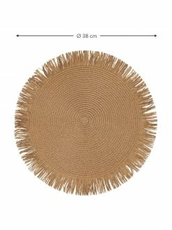 Villa D'Este Home Tivoli Set de table rond en fibre de papier Chocolate, 4 élém., Ø 38 cmSeulement 1 produit disponible -Cuisine Soldes 2022 Set de table rond en fibre de papier Chocolate 4 elem 2