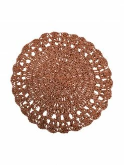 Villa D'Este Home Tivoli Set de table rond en fibre de papier Chocolate, 6 élém., Ø 38 cm -Cuisine Soldes 2022 Set de table rond en fibre de papier Chocolate 6 elem 3