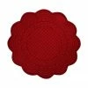 Cote Table Set de table ronds coton rouge Boutis, 2 pièces, Ø 43 cm