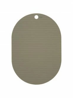 Set de table vert olive Ribbo, 2 pièces, larg. 33 x long. 46 cm