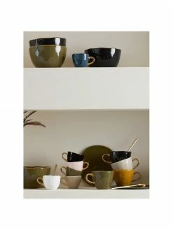 Urban Nature Culture Sous-tasse noire avec bord doré Good Morning Ø 9 cm, 2 pièces, Ø 9 cm -Cuisine Soldes 2022 Sous tasse noire avec bord dore Good Morning O 9 cm 2 pieces 4