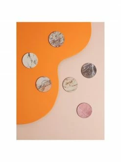 &k amsterdam Sous-verre liège aspect marbre Cara, 6 élém., Ø 10 cm -Cuisine Soldes 2022 Sous verre liege aspect marbre Cara 6 elem 2