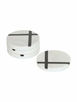 Sous-verre marbre Imeris, 4 élém., Ø 10 x haut. 1 cm -Cuisine Soldes 2022 Sous verre marbre Imeris 4 elem 3