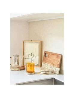 Sous-verre terrazzo Verna, 4 élém., Ø 10 x haut. 2 cm -Cuisine Soldes 2022 Sous verre terrazzo Verna 4 elem 4