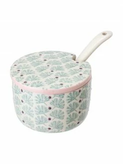 Bloomingville Sucrier en grès avec cuillère Maya, 2 élém., Ø 8 x haut. 6 cm -Cuisine Soldes 2022 Sucrier en gres avec cuillere Maya 2 elem 3