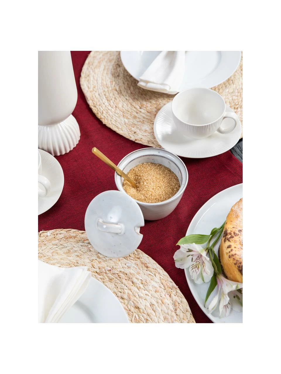 Broste Copenhagen Sucrier fait main Nordic Sand, Ø 10 x haut. 7 cm 4 Broste Copenhagen Sucrier fait main Nordic Sand, Ø 10 x haut. 7 cm – Image 2