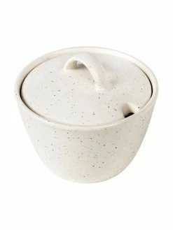 Broste Copenhagen Sucrier rustique grès cérame faite main blanc crème Nordic Vanilla, Ø 10 cm x haut. 7 cm -Cuisine Soldes 2022 Sucrier rustique gres cerame faite main blanc creme Nordic Vanilla 3