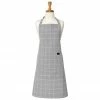 Ladelle Tablier gris Eco Check, larg. 70 x long. 89 cm -Cuisine Soldes 2022 Tablier gris Eco Check