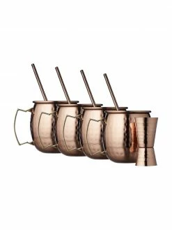 Tasse Moscow Mule à surface martelée Lyngby, 9 élém., Lot de différentes tailles -Cuisine Soldes 2022 Tasse Moscow Mule a surface martelee Lyngby 9 elem 3