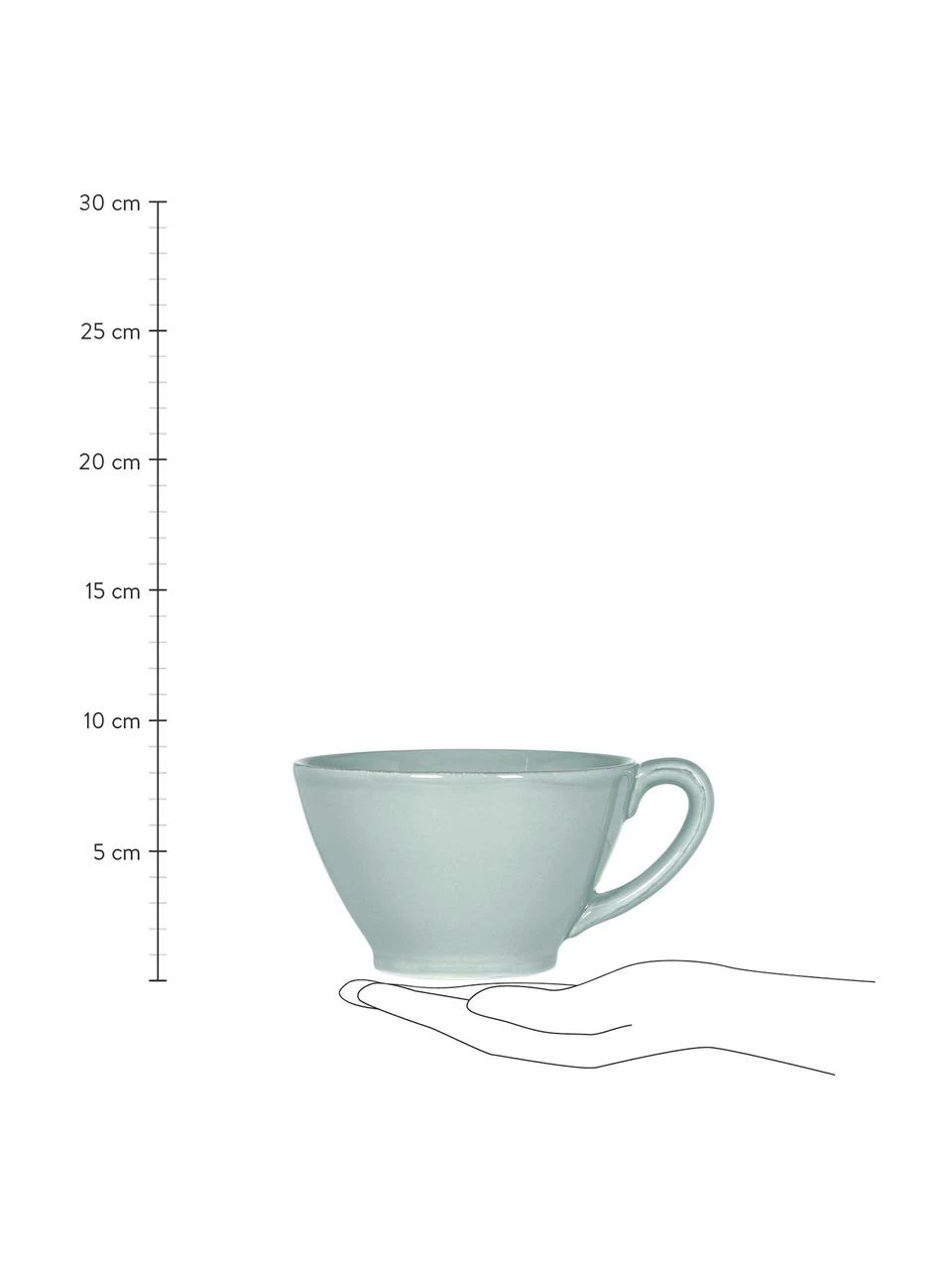 Cote Table Tasse XL style rustique Constance, Ø 15 x haut. 9 cm, 500 ml 5 Cote Table Tasse XL style rustique Constance, Ø 15 x haut. 9 cm, 500 ml – Image 3
