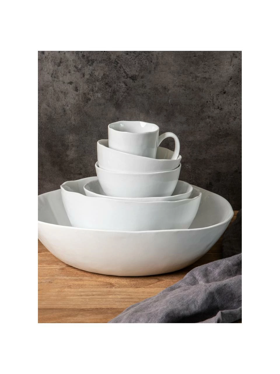 Tasse à café à surface inégale Porcelino, 6 pièces, Ø 8 x haut. 11 cm, 550 mlDisponibilité limitée 4 Tasse à café à surface inégale Porcelino, 6 pièces, Ø 8 x haut. 11 cm, 550 mlDisponibilité limitée – Image 2