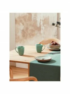 Westwing Collection Tasse à café artisanale grès turquoise avec émail Anthia, 2 pièces, Ø 12 x haut. 11 cm -Cuisine Soldes 2022 Tasse a cafe artisanale gres turquoise avec email Anthia 2 pieces 1