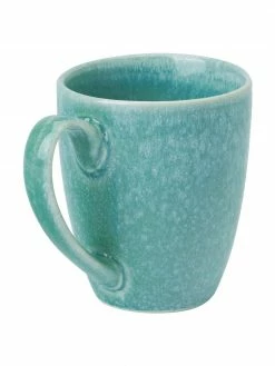 Westwing Collection Tasse à café artisanale grès turquoise avec émail Anthia, 2 pièces, Ø 12 x haut. 11 cm -Cuisine Soldes 2022 Tasse a cafe artisanale gres turquoise avec email Anthia 2 pieces 3