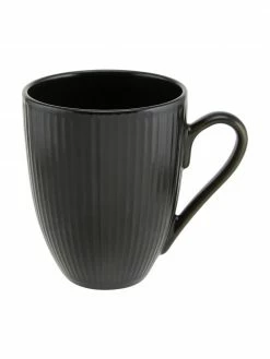 Tasse à café avec rainures décorative Groove, 4 pièces, Ø 9 x haut. 11 cm, 300 mlDisponibilité limitée