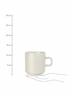 Tasse à café beige mat/brillant Pilar, 6 pièces, Ø 9 x haut. 9 cm, 250 ml -Cuisine Soldes 2022 Tasse a cafe beige matbrillant Pilar 6 pieces 2