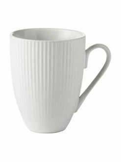 Tasse à café blanche Groove, 4 pièces, Ø 9 x haut. 11 cm, 300 ml