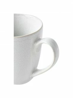 Westwing Collection Tasse à café faïence émaillée blanche Gemma, 2 pièces, Ø 12 x haut. 11 cm -Cuisine Soldes 2022 Tasse a cafe faience emaillee blanche Gemma 2 pieces 3