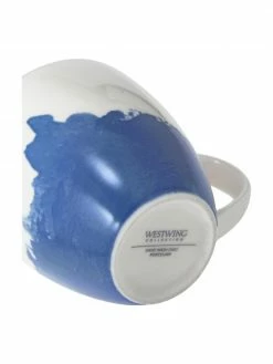 Westwing Collection Tasse à café porcelaine avec motif abstrait et rebord doré Rosie, 2 pièces, Ø 12 x haut. 9 cm -Cuisine Soldes 2022 Tasse a cafe porcelaine avec motif abstrait et rebord dore Rosie 2 pieces 9