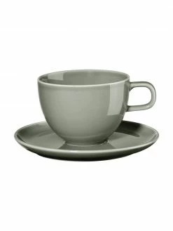 Asa Tasse à café porcelaine avec sous-tasse, 6 pièces, Ø 9 x haut. 9 cm, 250 mlDisponibilité limitée