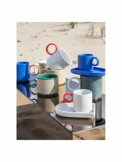 By On Tasse à espresso avec sous-tasse porcelaine bleue Niki, 6 pièces, Ø 6 x haut. 6 cm, 80 ml -Cuisine Soldes 2022 Tasse a espresso avec sous tasse porcelaine bleue Niki 6 pieces 4