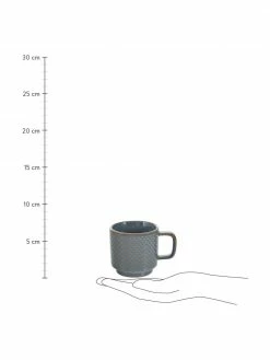 Villa Collection Tasse à espresso céramique Lara, 4 élém., Ø 6 x haut. 6 cm, 120 ml -Cuisine Soldes 2022 Tasse a espresso ceramique Lara 4 elem 2