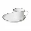 Broste Copenhagen Tasse à expresso en porcelaine avec sous-tasse faite à la main Salt, Ø 6 x haut. 5 cm, 90 ml -Cuisine Soldes 2022 Tasse a expresso en porcelaine avec sous tasse faite a la main Salt