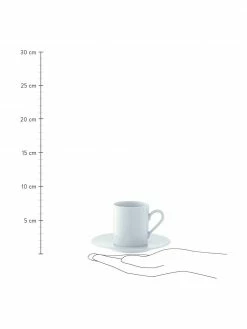 Lsa International Tasse à expresso porcelaine Bianco, 4 pièces, Ø 12 x haut. 7 cm, 90 ml -Cuisine Soldes 2022 Tasse a expresso porcelaine Bianco 4 pieces 2