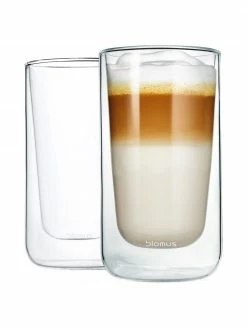 Tasse à macchiato verre à double paroi Nero, 2 pièces, Ø 8 x haut. 14 cm, 320 ml