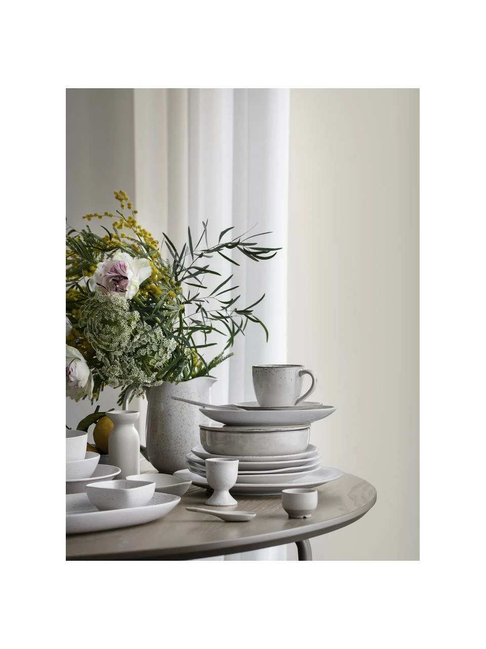 Broste Copenhagen Tasse à thé XL artisanale Nordic Sand, 2 pièces, Ø 9 x haut. 10 cm, 450 ml 4 Broste Copenhagen Tasse à thé XL artisanale Nordic Sand, 2 pièces, Ø 9 x haut. 10 cm, 450 ml – Image 2