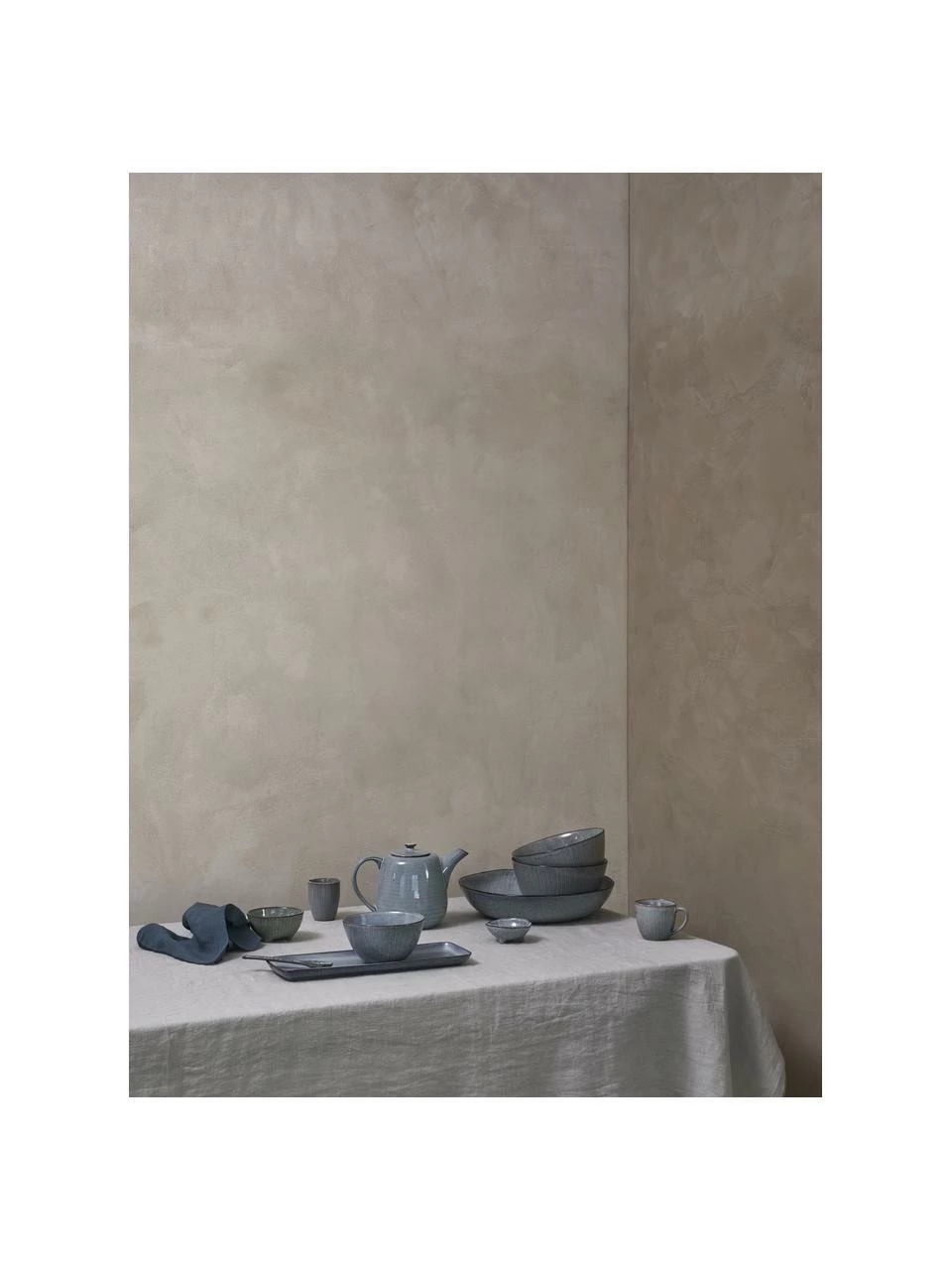 Broste Copenhagen Tasse à thé XL artisanale Nordic Sea, 2 pièces, Ø 9 x haut. 10 cm, 450 ml 4 Broste Copenhagen Tasse à thé XL artisanale Nordic Sea, 2 pièces, Ø 9 x haut. 10 cm, 450 ml – Image 2