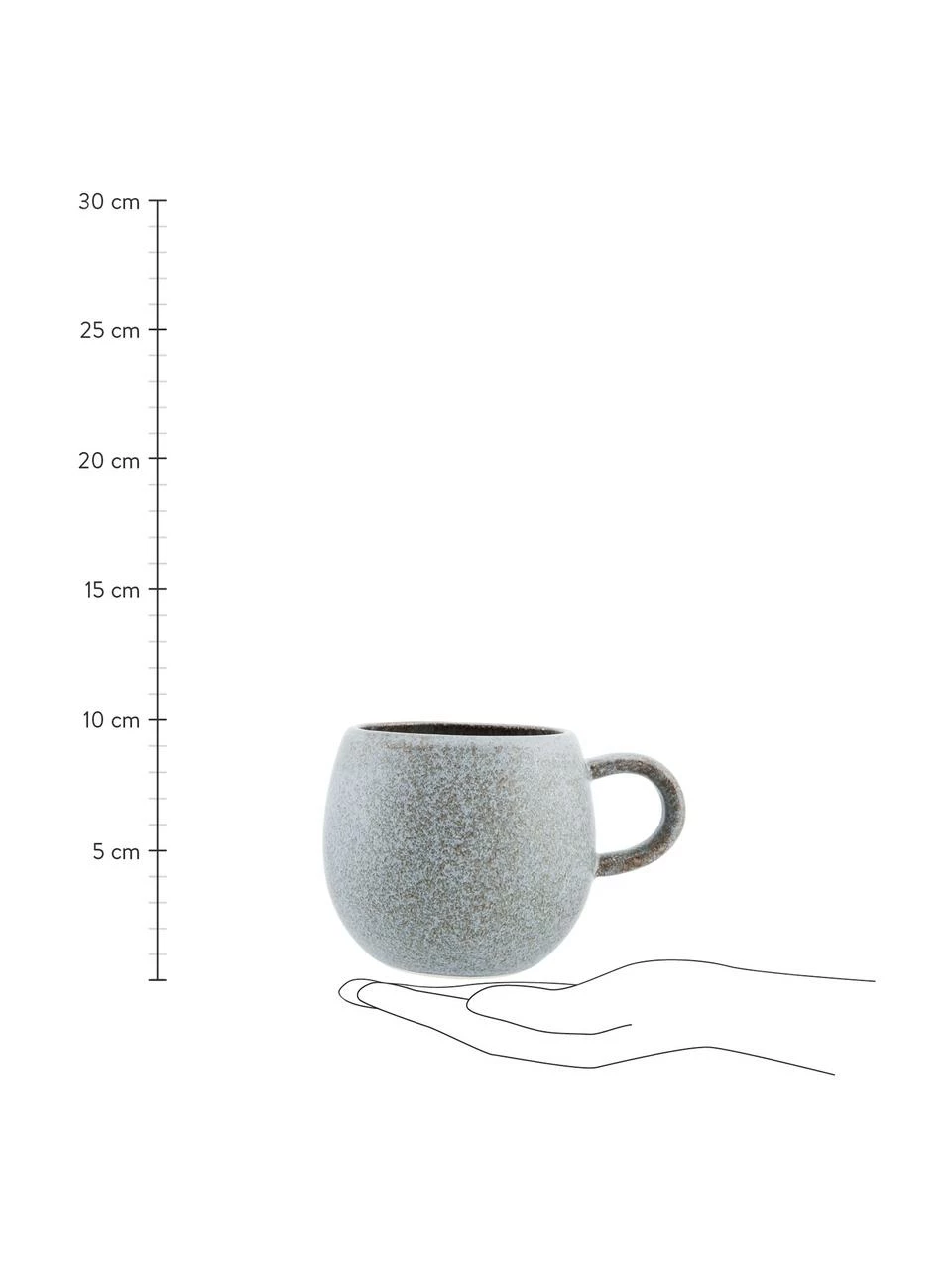 Bloomingville Tasse à thé faite main Addison, 3 élém., Ø 11 x haut. 10 cm, 500 ml 6 Bloomingville Tasse à thé faite main Addison, 3 élém., Ø 11 x haut. 10 cm, 500 ml – Image 4