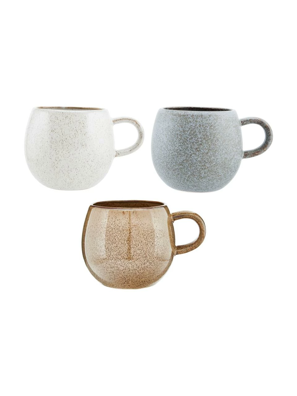 Bloomingville Tasse à thé faite main Addison, 3 élém., Ø 11 x haut. 10 cm, 500 ml 3 Bloomingville Tasse à thé faite main Addison, 3 élém., Ø 11 x haut. 10 cm, 500 ml