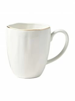 Westwing Collection Tasse à thé porcelaine Sali, 2 pièces, Ø 9 x haut. 10 cm, 350 ml