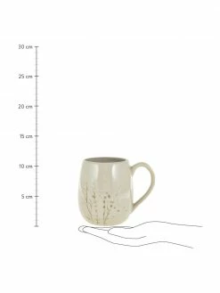 Bloomingville Tasse artisanale à motif herbe Bea, Ø 10 x haut. 11 cm, 400 ml -Cuisine Soldes 2022 Tasse artisanale a motif herbe Bea 3