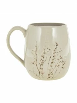 Bloomingville Tasse artisanale à motif herbe Bea, Ø 10 x haut. 11 cm, 400 ml -Cuisine Soldes 2022 Tasse artisanale a motif herbe Bea 4