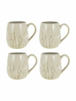 Bloomingville Tasse artisanale à motif herbe Bea, Ø 10 x haut. 11 cm, 400 ml -Cuisine Soldes 2022 Tasse artisanale a motif herbe Bea 5