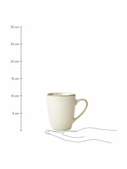 Westwing Collection Tasse artisanale grès blanc crème Thalia, 2 élém., Ø 9 x haut. 11 cm -Cuisine Soldes 2022 Tasse artisanale gres blanc creme Thalia 2 elem 2