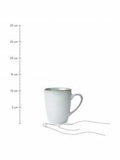 Westwing Collection Tasse artisanale grès bleu Thalia, 2 élém., Ø 9 x haut. 11 cm -Cuisine Soldes 2022 Tasse artisanale gres bleu Thalia 2 elem 2