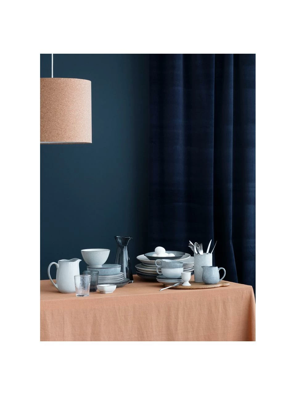 Broste Copenhagen Tasse avec sous-tasse faite à la main Nordic Sea, Ø 11 x haut. 5 cm, 350 ml 4 Broste Copenhagen Tasse avec sous-tasse faite à la main Nordic Sea, Ø 11 x haut. 5 cm, 350 ml – Image 2