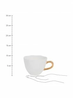 Urban Nature Culture Tasse blanche avec poignée dorée Good Morning, Ø 11 x haut. 8 cm, 350 ml -Cuisine Soldes 2022 Tasse blanche avec poignee doree Good Morning 2