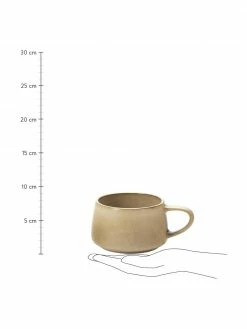 Tasse céramique beige Sheilyn, 4 pièces, larg. 12 x long. 7 cm, 400 ml -Cuisine Soldes 2022 Tasse ceramique beige Sheilyn 4 pieces 2
